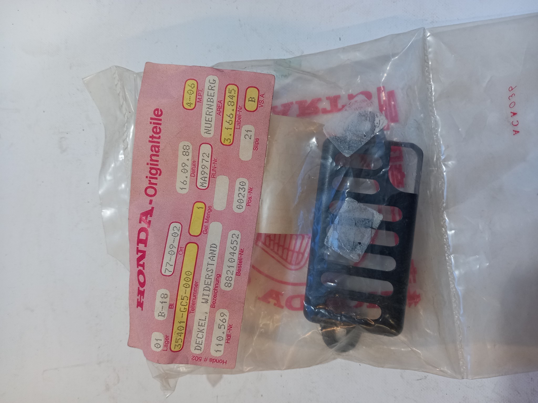 Picture of Honda  DECKEL, WIDERSTAND  35401-GC5-000